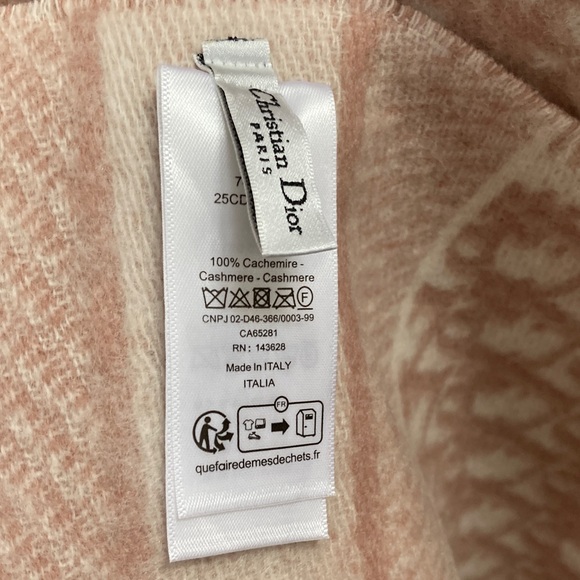 Dior Blush Pink Monogram Scarf - Picture 5 of 5